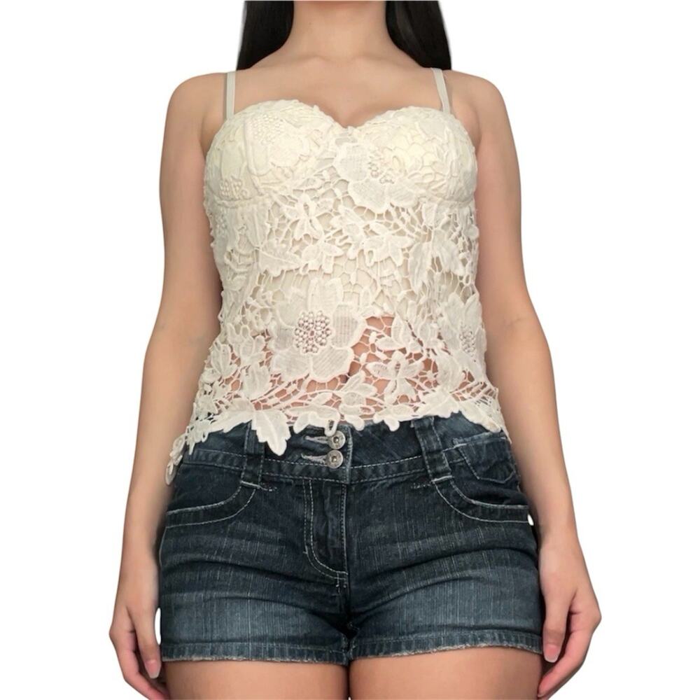 vintage y2k lace corset top